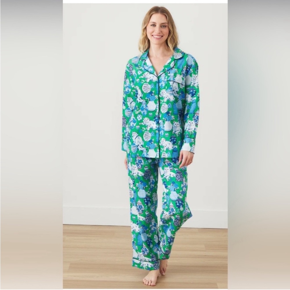 Printfresh Fancy Cat Long Sleeve Pajama Top in Size XS - Picture 3 of 8
